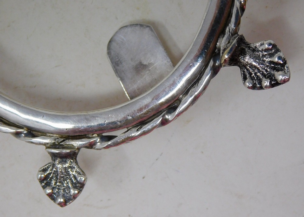 Egyptian Oval Photo Frame 90% Solid Silver 88 Grams
