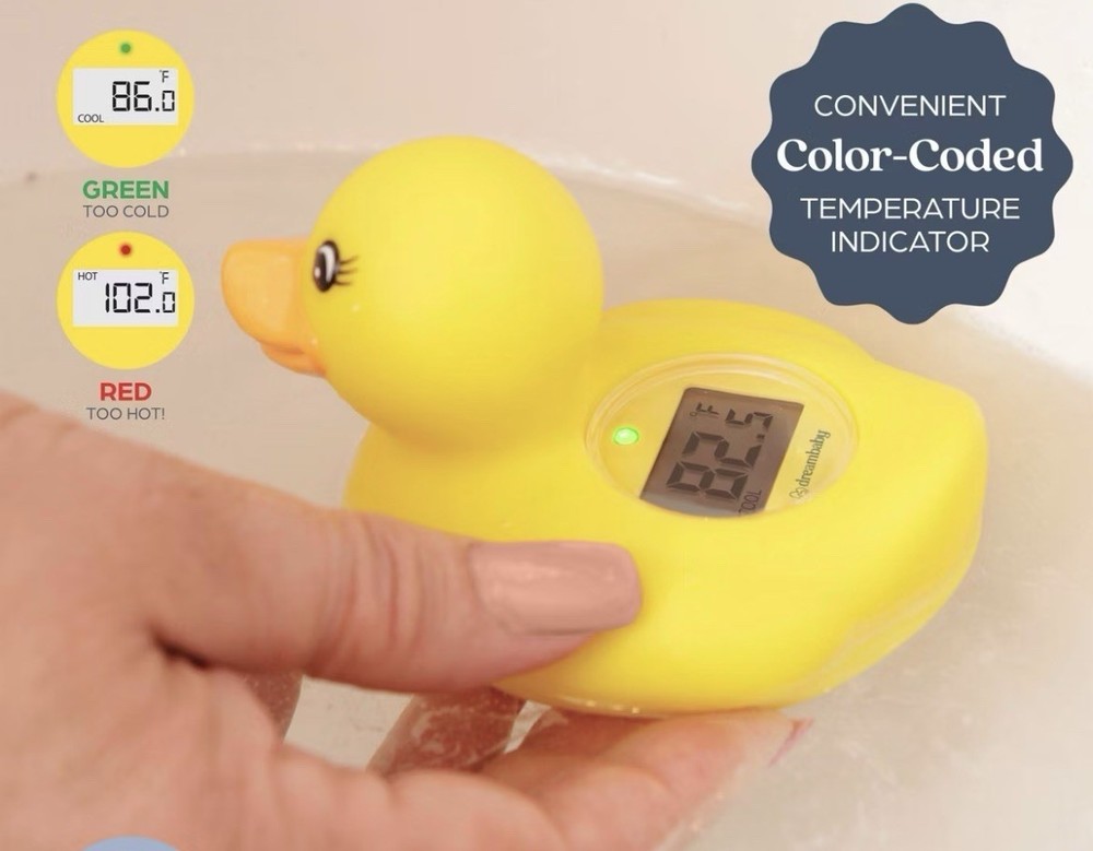 Baby Bath Thermometer with LED Display and Temperature Warning