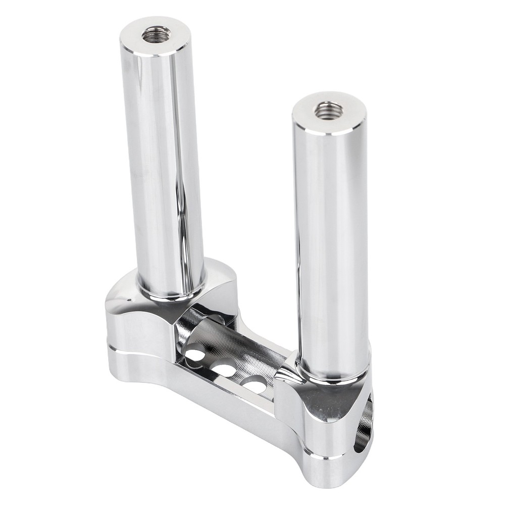 Chrome 6" Handlebar Risers 1" Top Clamp For Harley Heritage Softail Night Train