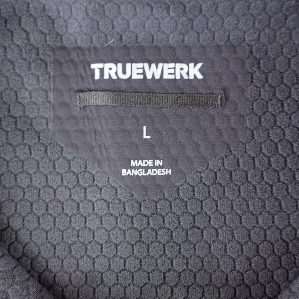 Truewerk S3 Solution Vest Men Large Black Workwear Full Zip Softshell