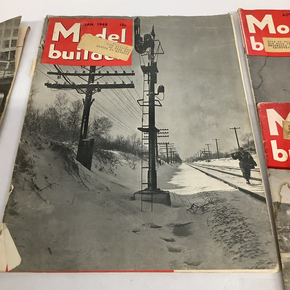 Model Builder 6 Issues 1947-1949 Train Magazine