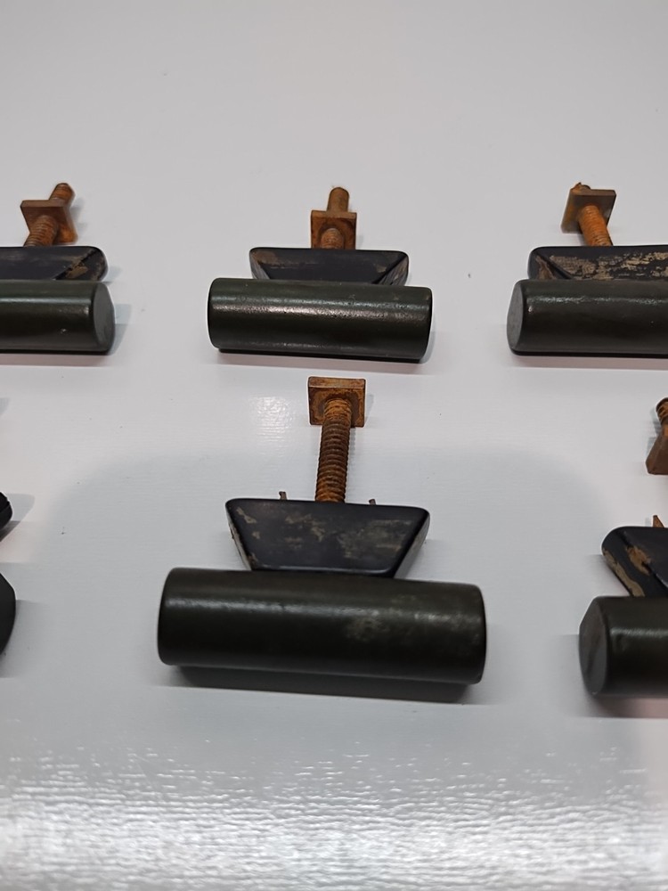 green bakelite door handles or drawer pulls