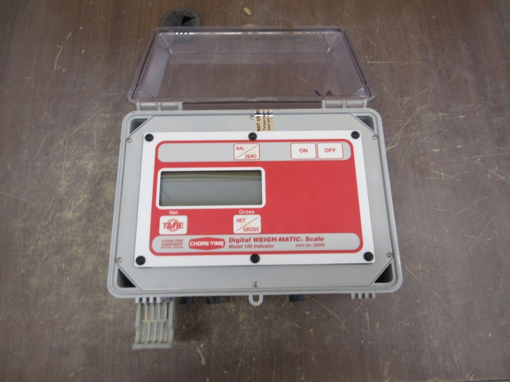 Chore-Time Digital Weigh-Matic Scale Model 100 Indicator 30205 Used