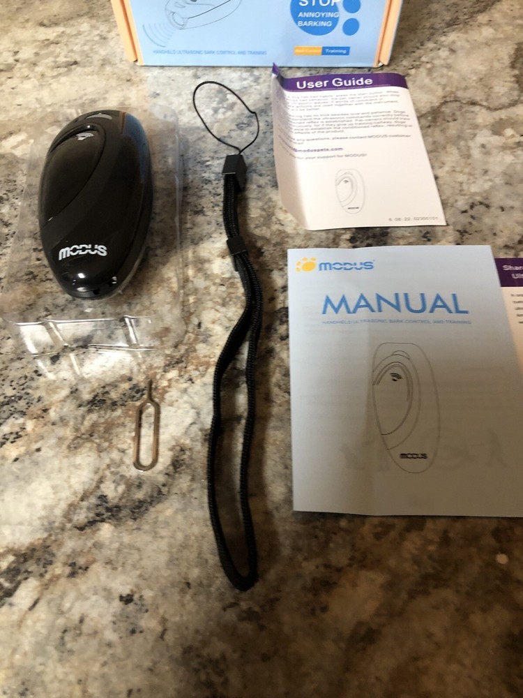 New Modus M-230 Handheld Ultrasonic Dog Bark Control & Training Black