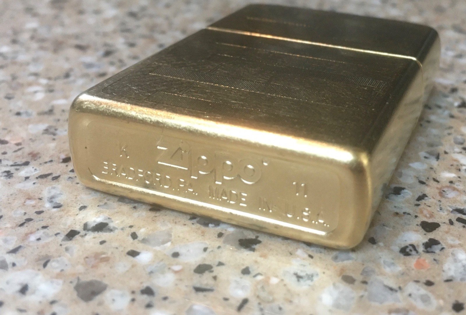 NEW Belle Kogan Zippo Lighter (CASE ONLY) Limited Edition Modern Art Deco Brass