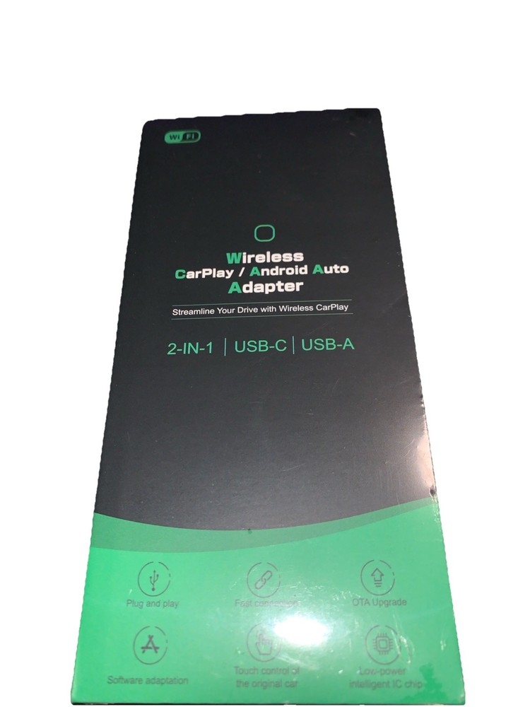 Wireless Carplay Adapter for iPhone,Wired CarPlay to Wireless,Android Auto...