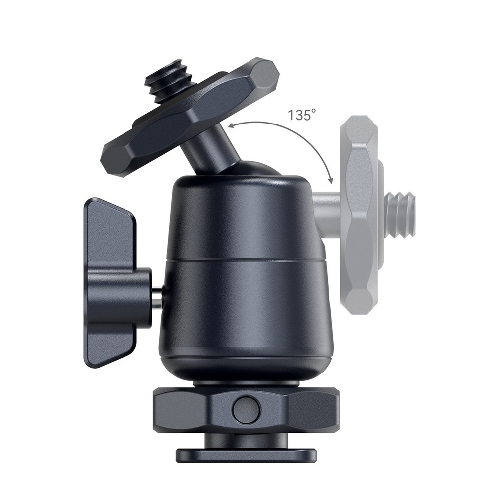 SmallRig Mini Ball Head Mount with Removable Cold Shoe, 2-Pack