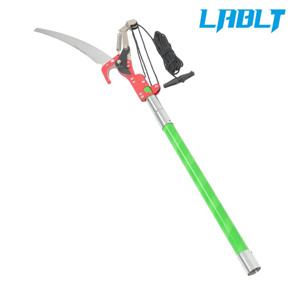 LABLT 30ft Pruner Saw Combination Extendable Tree Trimmers Section 9 Green