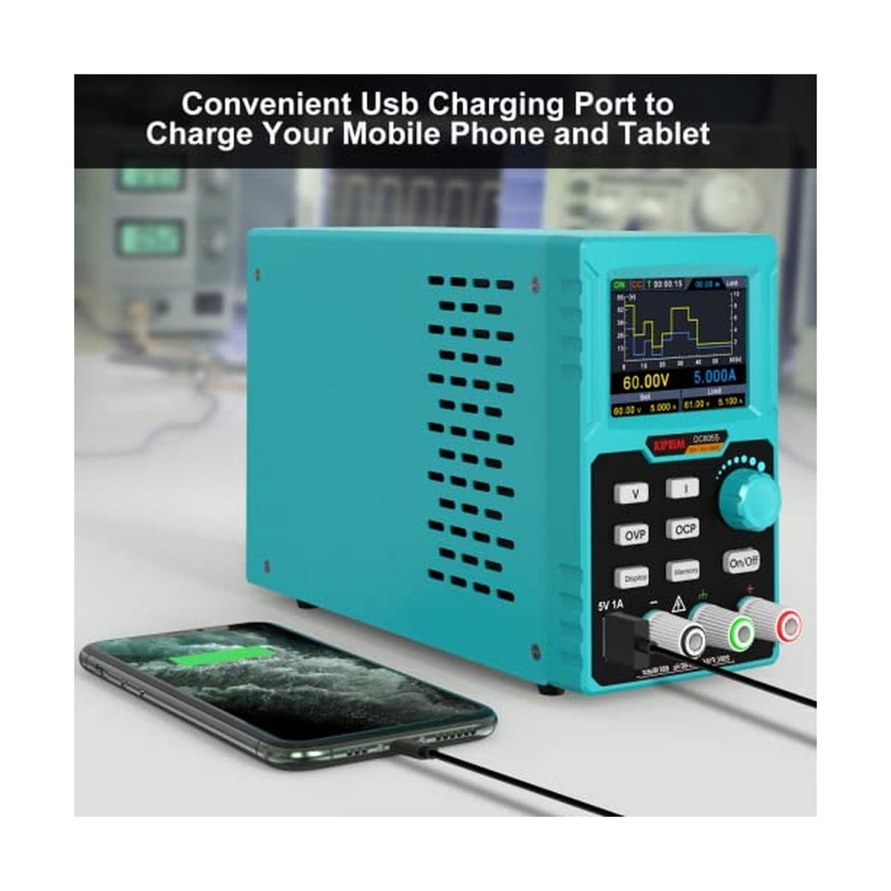 Programmable DC Power Supply (0-60 V 0-5 A) 110V Input High Precision 4-Digit...