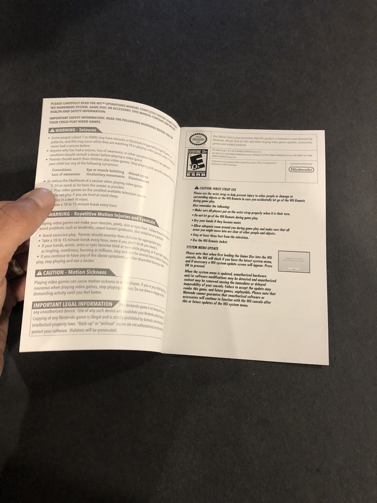 pac man party wii Manual Only