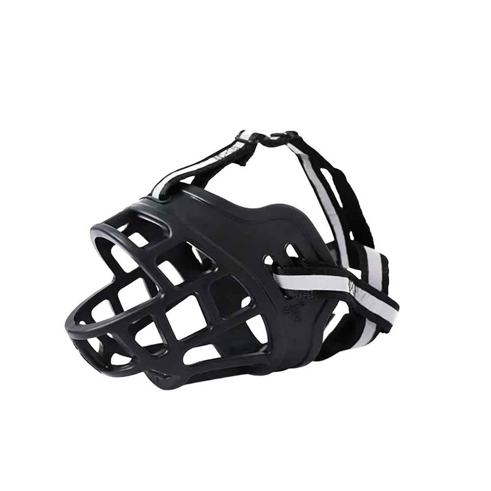 Dog Comfy Breathable Basket Muzzle Anti Bark Bite Guard Medium Large Dogs