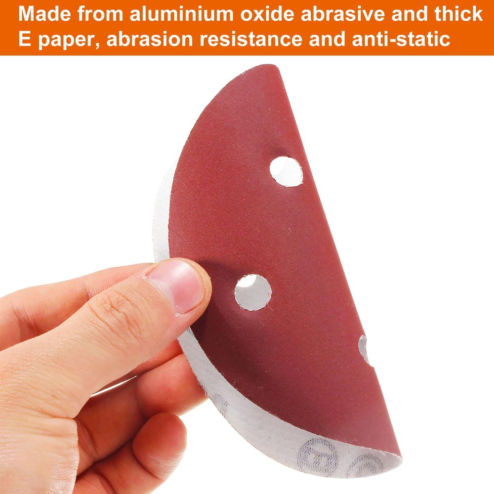 5-Inch Hook and Loop Sanding Discs for Random Orbital Sander, Assorted Sandpa...