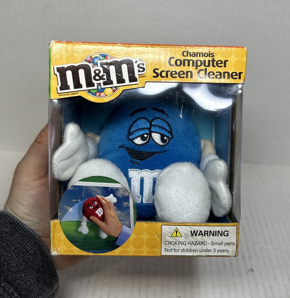 M&M's Blue Chamois Computer Screen Cleaner - NEW In Box