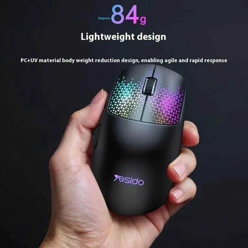 RGB Gaming Mouse Wired 7200 DPI 7 Programmable Buttons Optical PC Laptop
