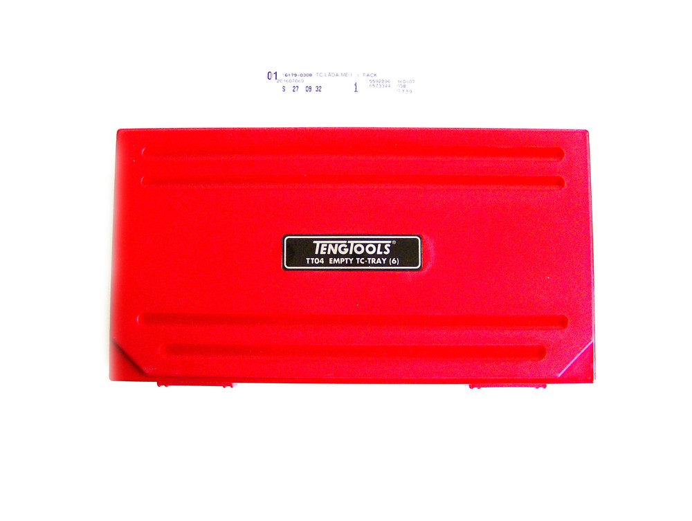 Teng Tools TC Tray TT04 Storage Box with Removable Lid, 6 Compartments