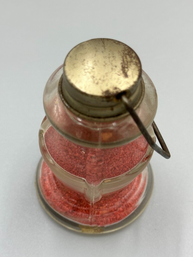 Vintage Stough LANTERN Figural Glass CANDY CONTAINER A&E 392