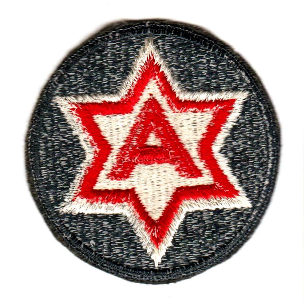 US ARMY 6th ARMY Patch Full Color USED