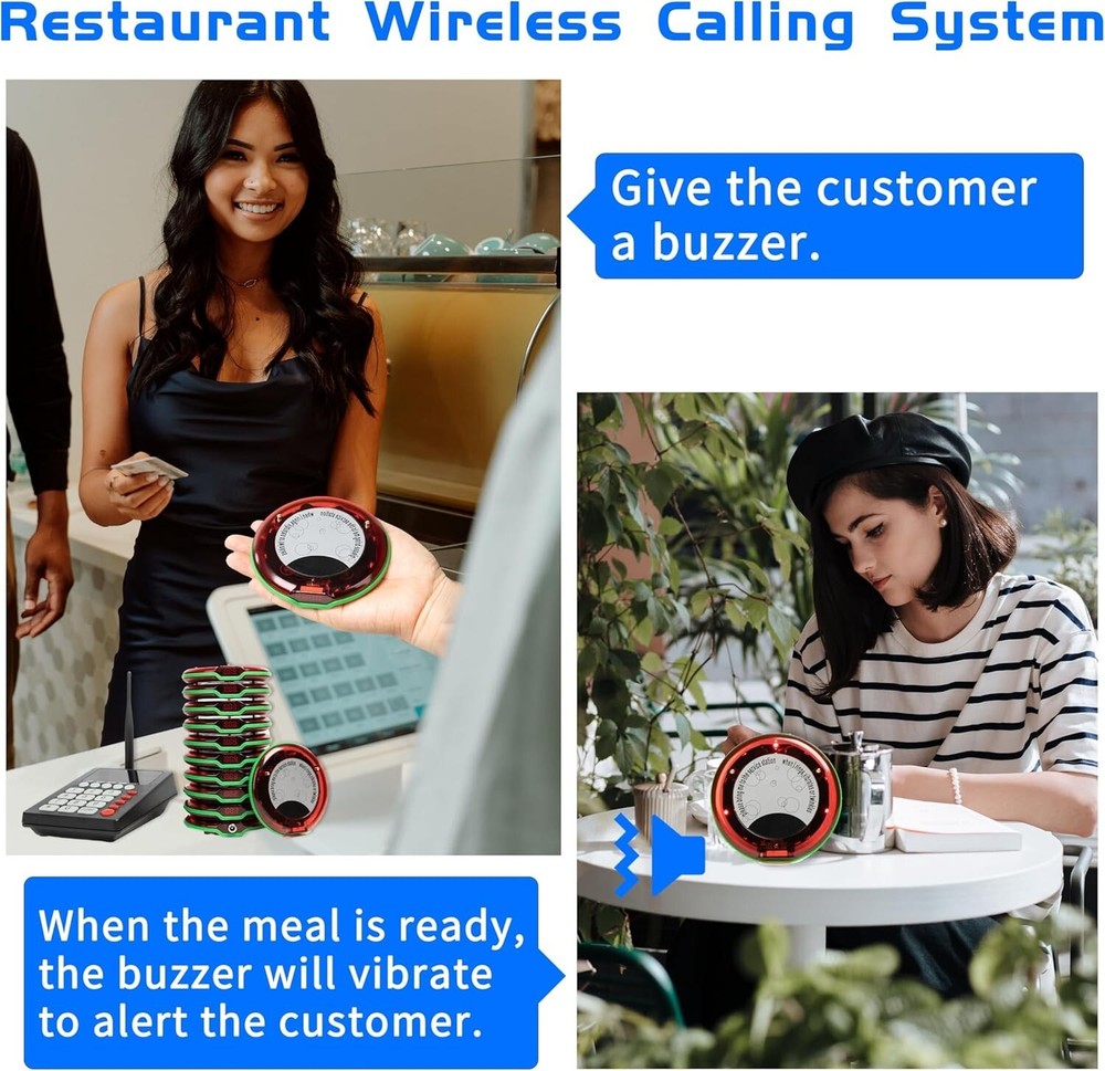 Restaurant Pager System Restaurant Call Coaster Pagers Wireless Calling System