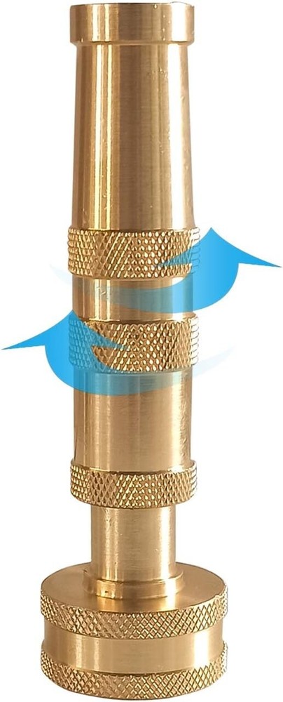 Compact Adjustable Brass Hose Nozzle Set with 10 Washers - Durable & Efficient