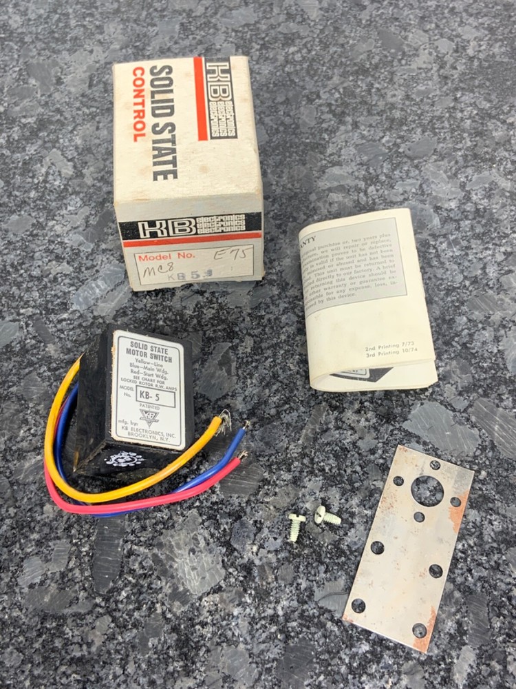 KB Electronics Solid State Motor Switch CHOOSE MODEL KB-5 KB-8 KB-10 KB-12 KB-20