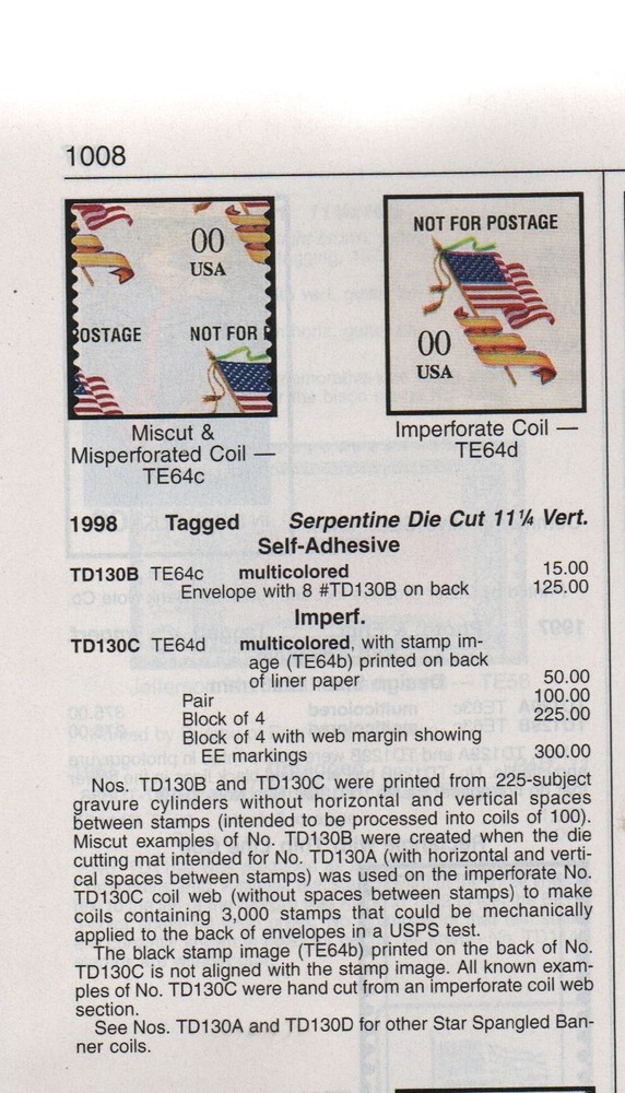 TD130C Single Test Stamp
