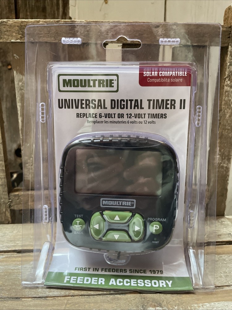 Moultrie Universal Digital Timer II Feeder Accessory 6, 12 Volt Timer MFA-13461
