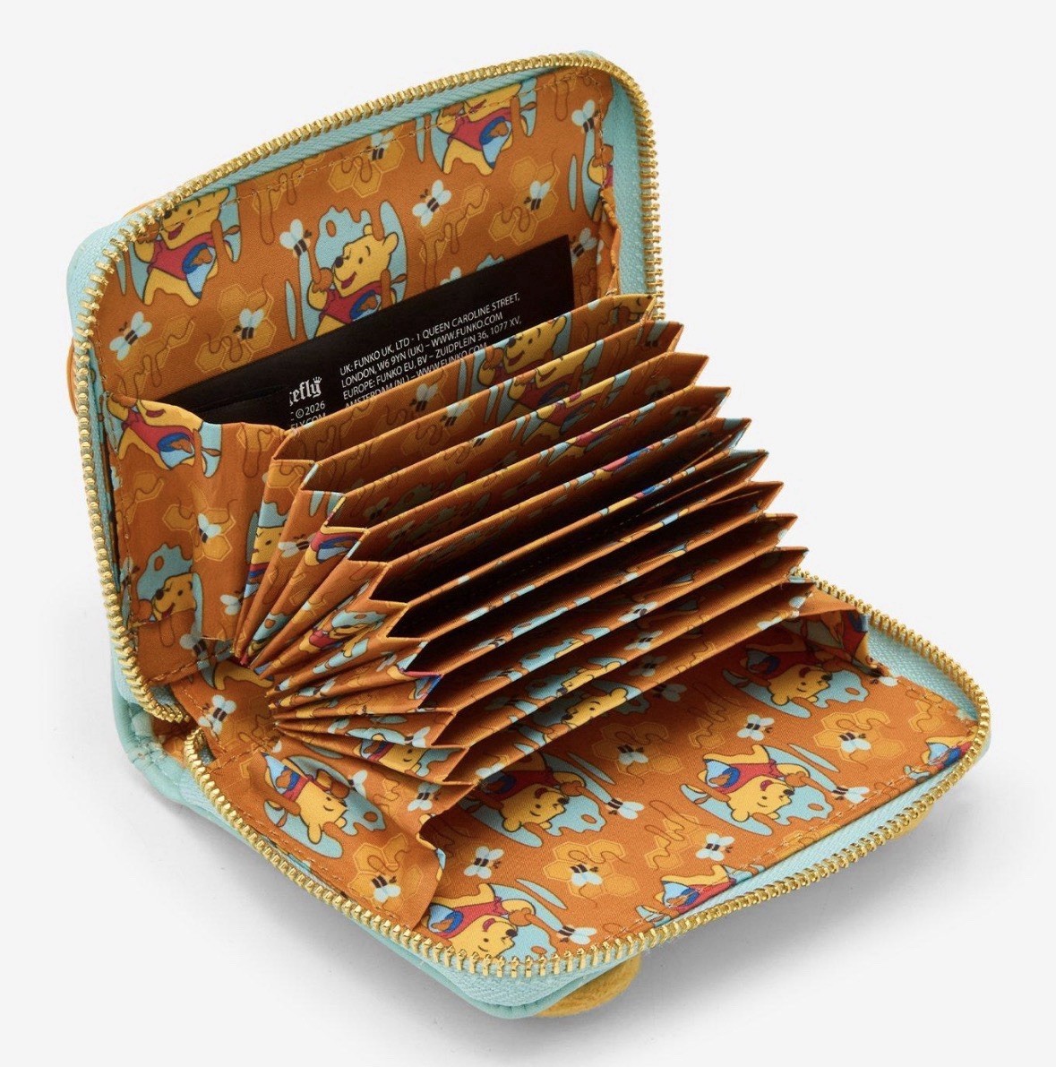 NWT Loungefly Box Lunch Winnie The Pooh Honey Scented Heart Accordion Wallet