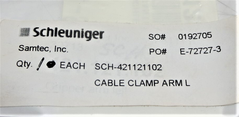 SCHLEUNIGER SCH-421121102 CABLE CLAMP ARM L