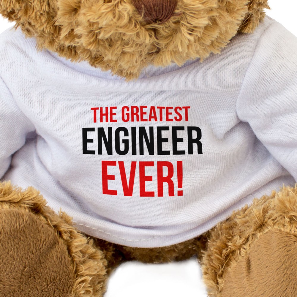 NEW - GREATEST ENGINEER EVER - Teddy Bear - Cute Soft - Gift Present Award