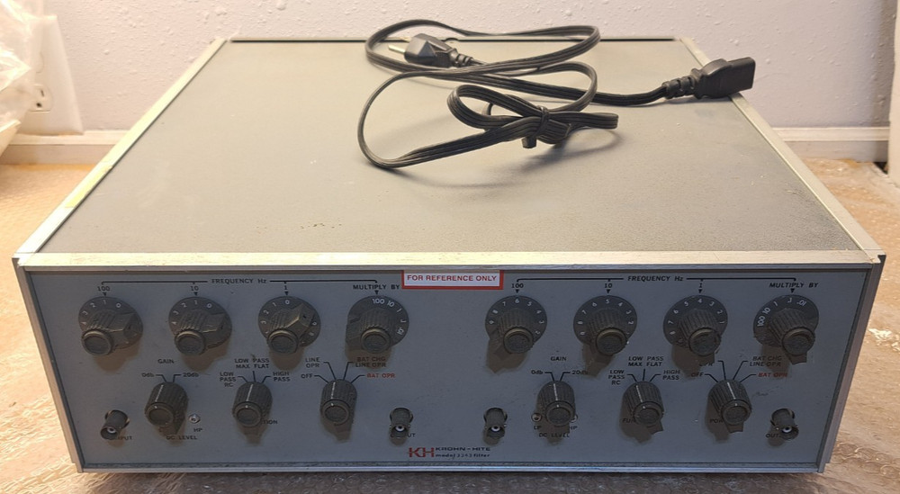 Krohn-Hite model 3343 Dual Channel, Solid State Variable Electronic Filter