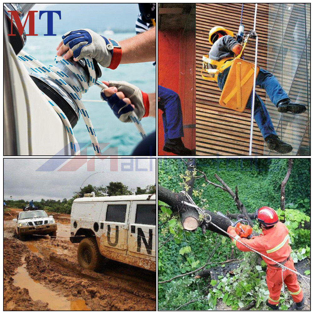 5/8" × 150' Pulling Rigging Line Double Braid Nylon Polyester Arborist Bull Rope