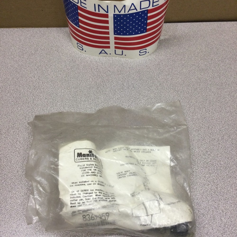 Manitowoc Ice Machine Float Valve Assembly P/n 8369059