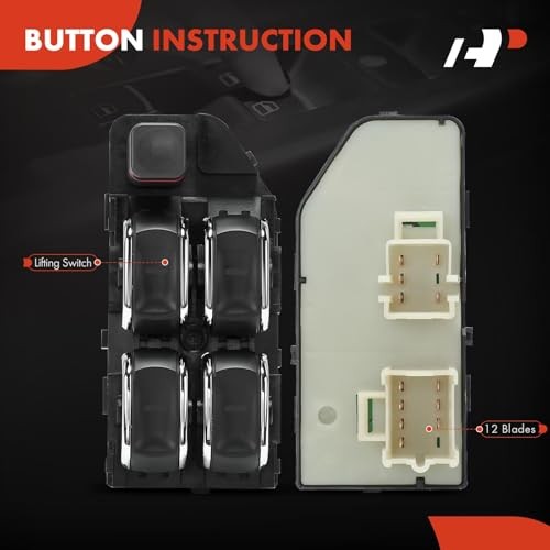 Master Power Window Switch Compatible with Cadillac DeVille 1997 1998 1999,