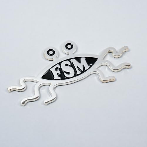 5.2" Solid Metal Flying Spaghetti Monster Car Emblem