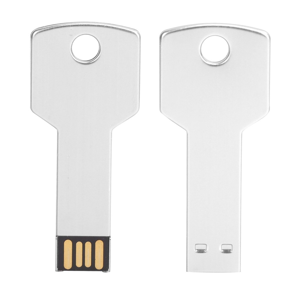 Cool Key Shape USB Flash Drive For Fast File Storage In Computer Silver