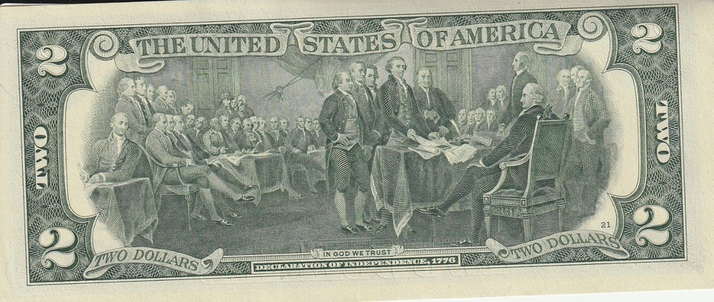 USA 2017 A UNCIRCULATED TWO DOLLAR STAR NOTE