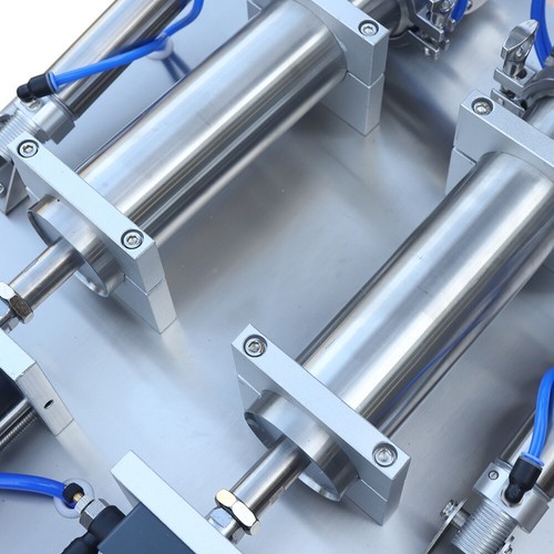 800W Double Head Liquid Paste Filling Machine Horizontal Pneumatic 50-500ml