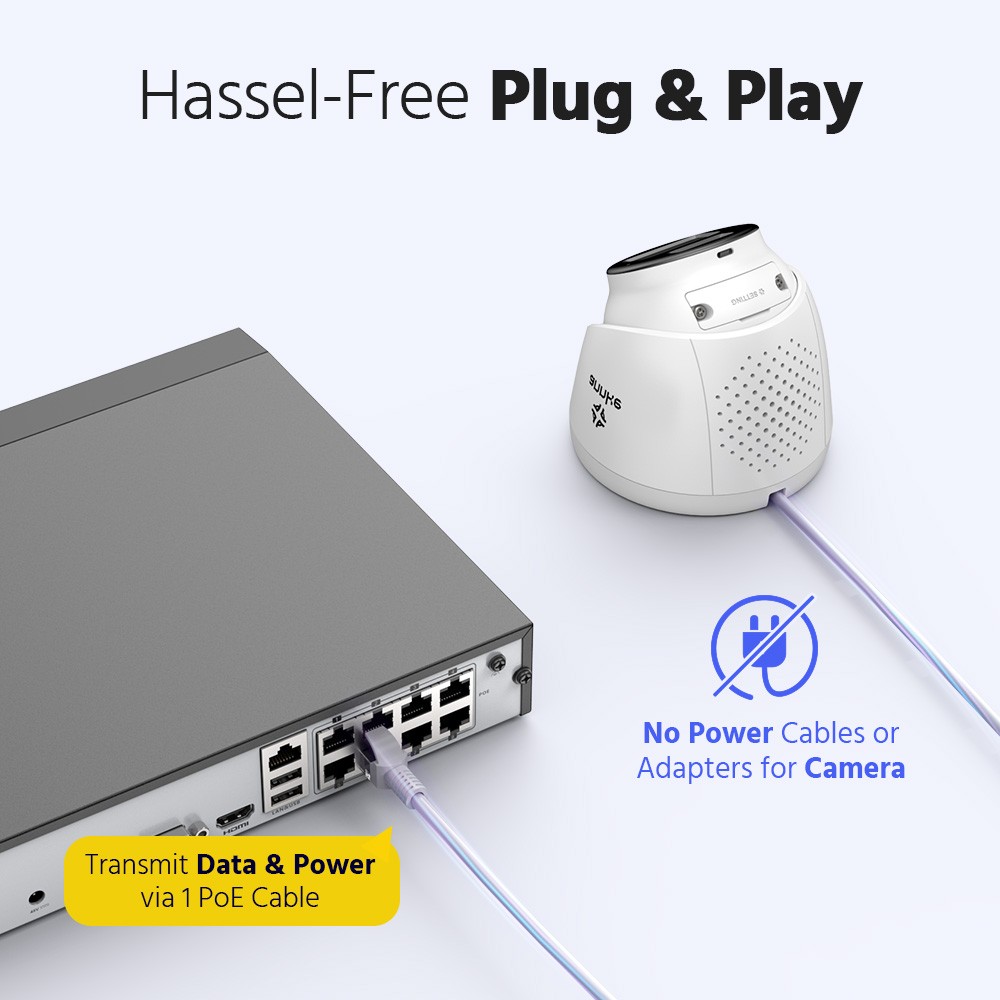 ANNKE HD 8CH 4K NVR POE IP Network 8MP Video Recorder for Security Camera System