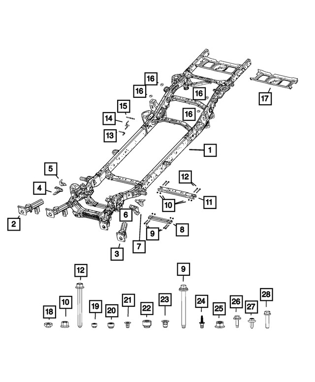 Genuine Mopar Engine Mount Bracket 68291381ac