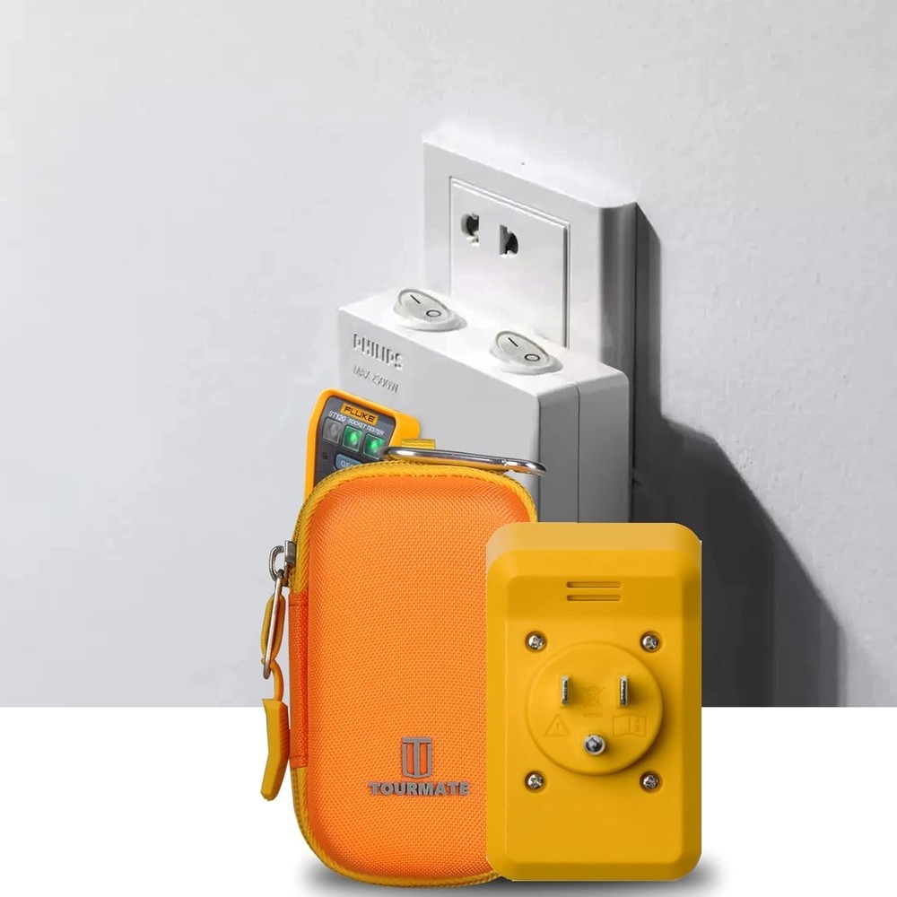 Hard Case Compatible for Fluke ST120+/ST120 GFCI Socket Tester (Case Only)