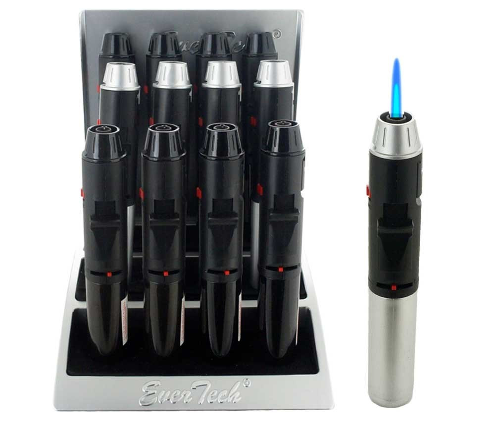 Torch Lighter Adjustable Refillable Jet Flame Cigar BBQ Kitchen W/bottle opener