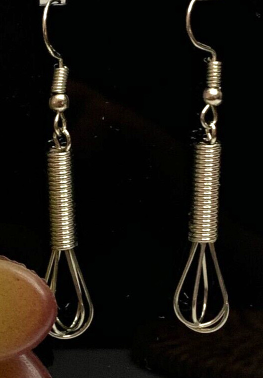 Whisk Earring, Cooking Earring, Kitchen Earrings, Chef Earrings, Gift Idea