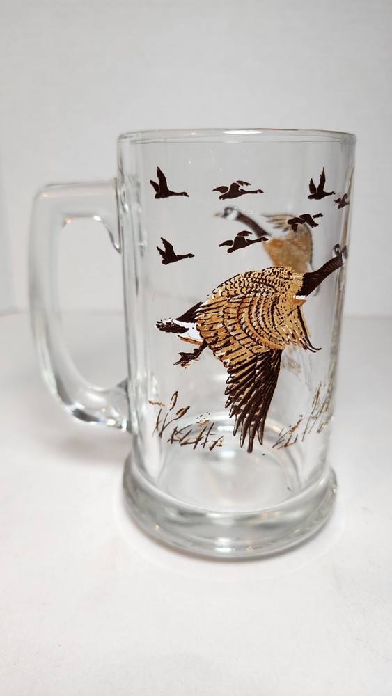 Libby Goose Beer Mug with Handle Barware EUC