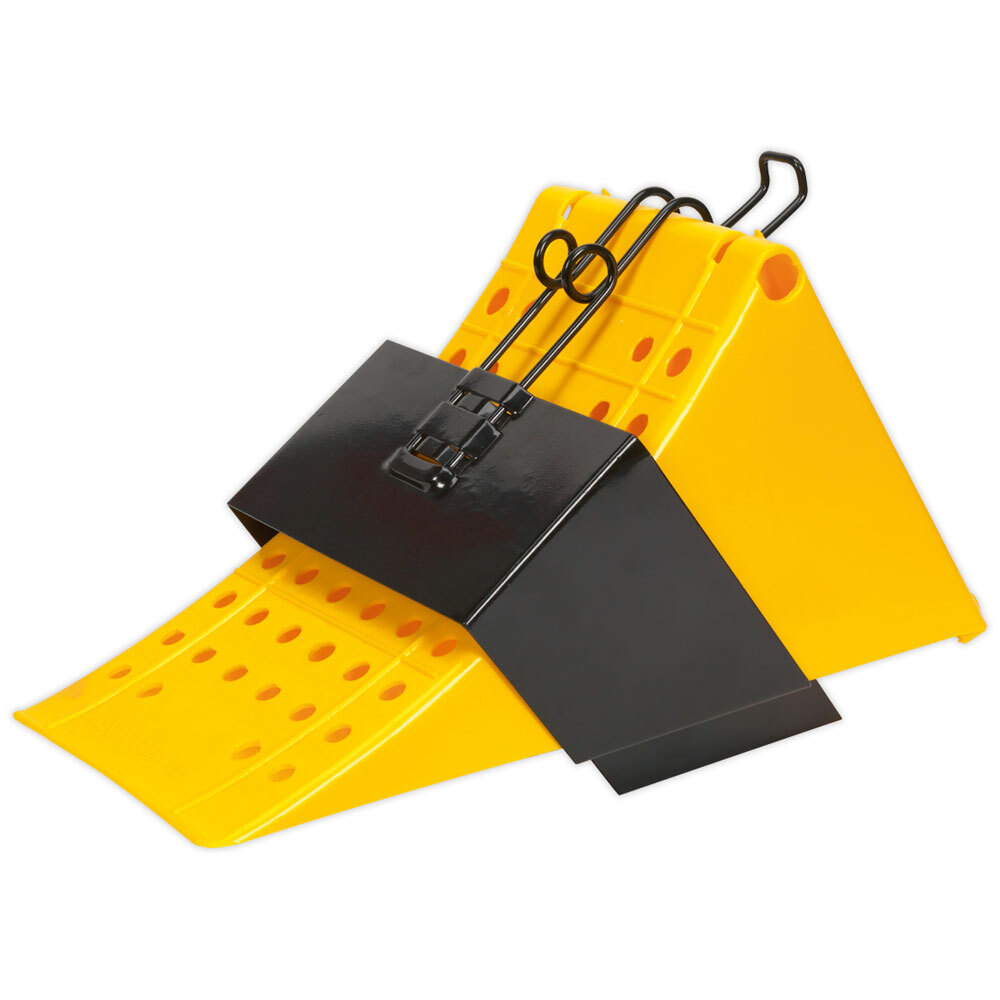 Sealey CV127 Wheel Chock with Bracket - Commercial