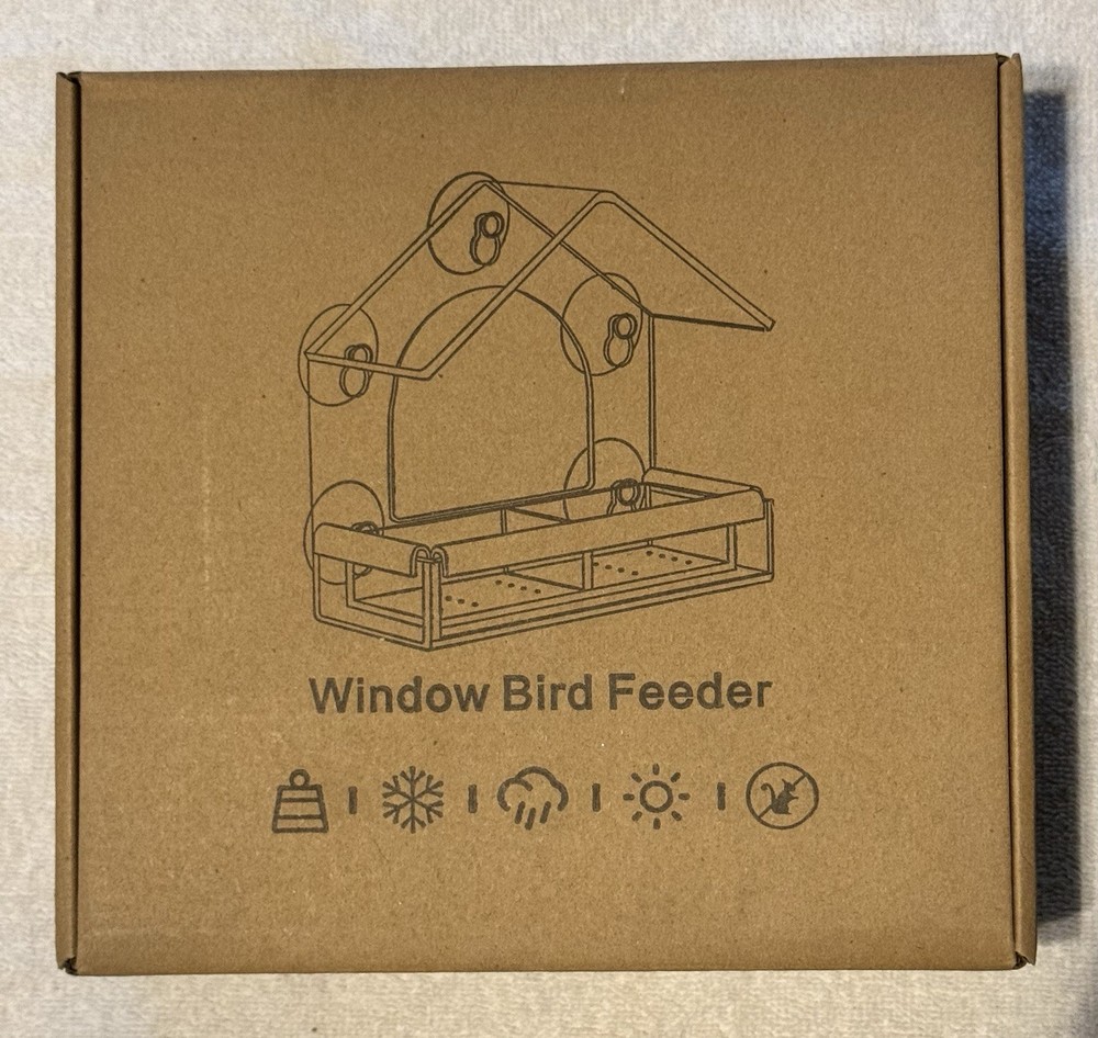 Acrylic Window Bird Feeder with 5 Suction Cups