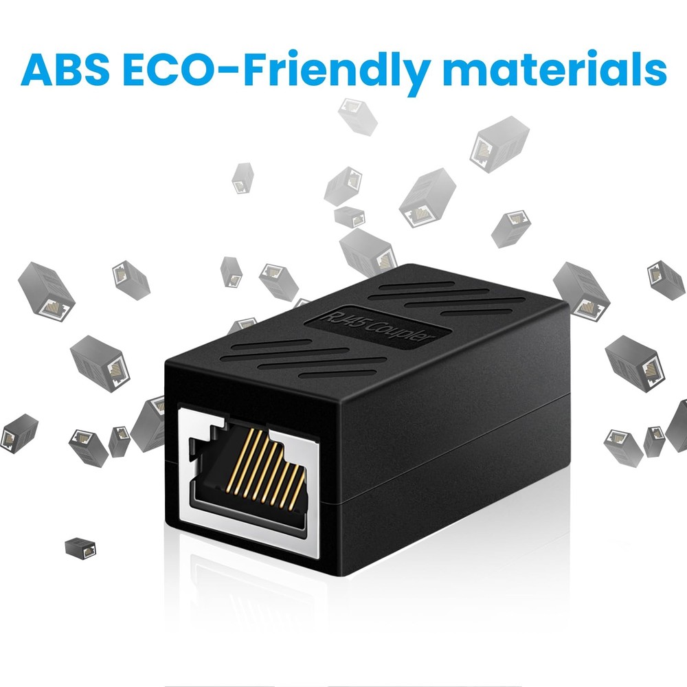 RJ45 Coupler, Ethernet Network Cable in line Coupler for black