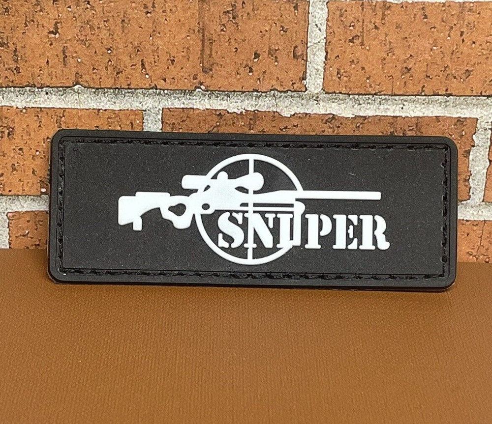 Sniper PVC Patch - Tactical Morale Sniper Scope Gun Patch - Hook Gun Patch