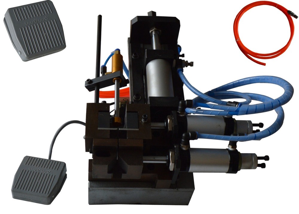 110V Adjustable Electric&Air Wire Stripping Machine Sliding Design,Two-Cylinders