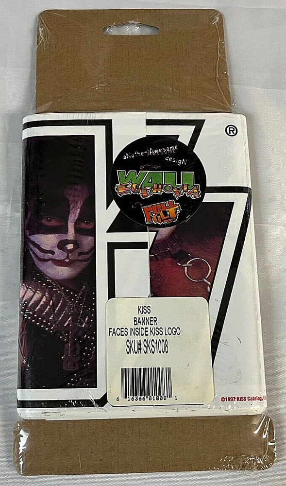 KISS 1997 Wall Banners Reunion Era Wallpaper Decoration Sealed NEW Ace Spaceman