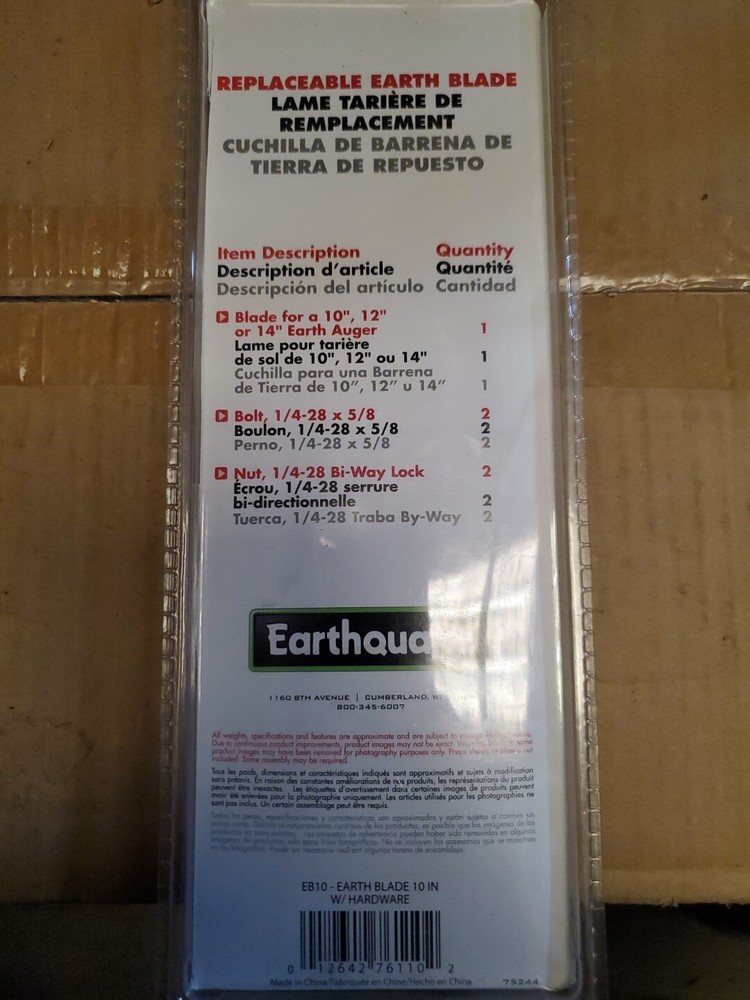 earthquake 10" replacement blade